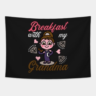 Breakfast with my Grandma Tapestry