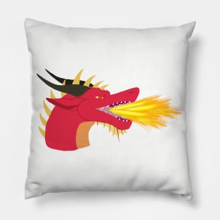 Flaming Dragon Pillow