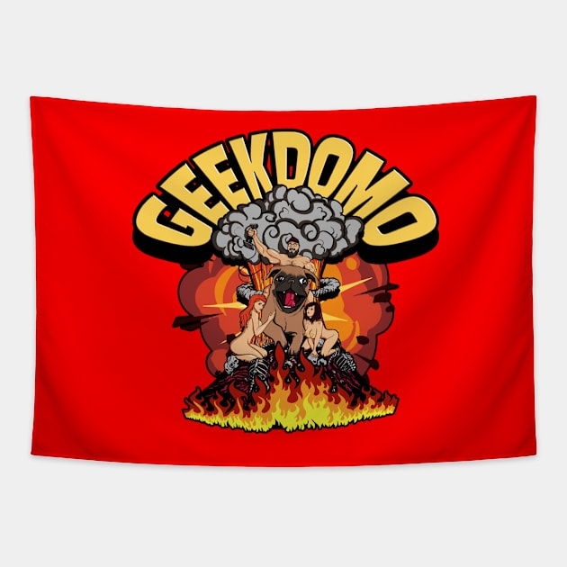 BOOM! Pinup Tee Tapestry by geekdomo