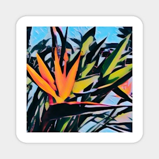 Tropical Bird of Paradise Magnet