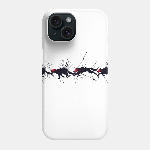 Running with the devil Phone Case by Whettpaint