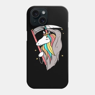 Unicorn Grim Reaper Phone Case