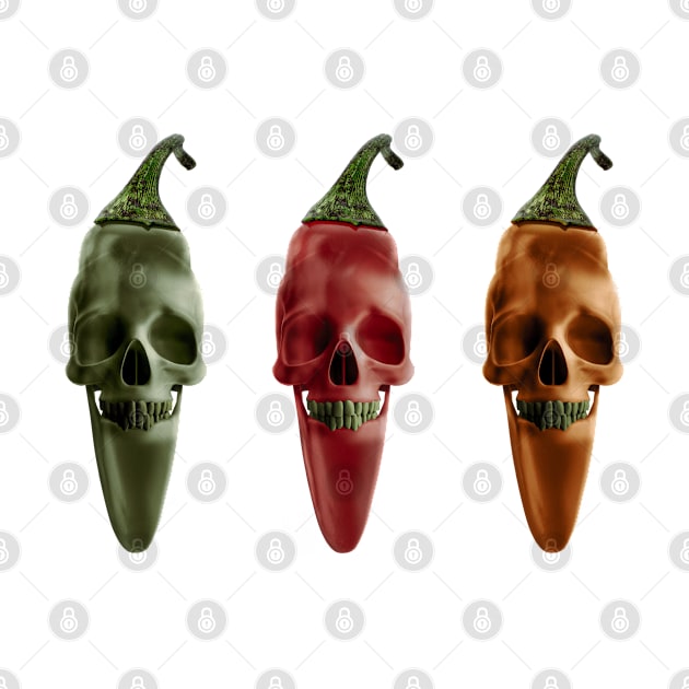 Jalapeno skulls by Corvons