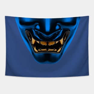 Demon Mask - Blue Tapestry