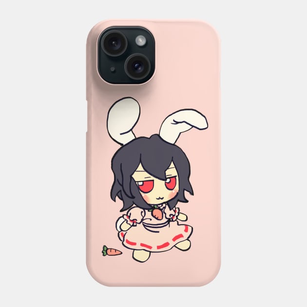 Mudwizard draws pastel tewi inaba fumo plush with a carrot/ touhou memes Phone Case by mudwizard