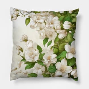 Magnolia Flowers Pillow