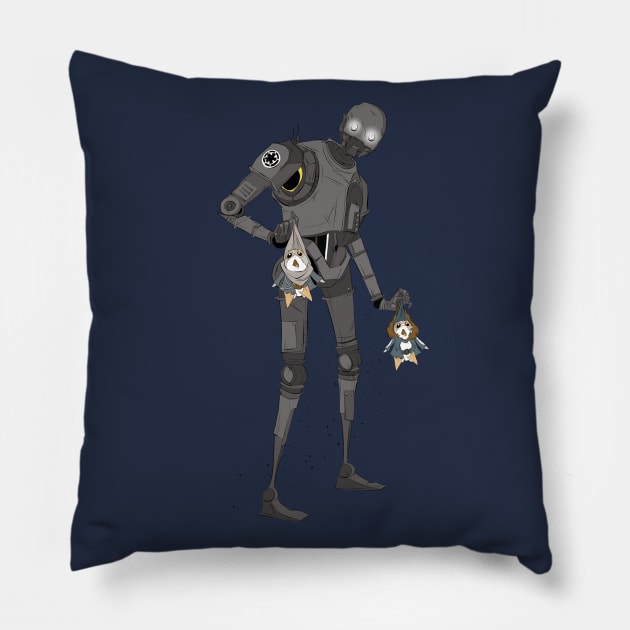 Robot Pillow by Drea D. Illustrations