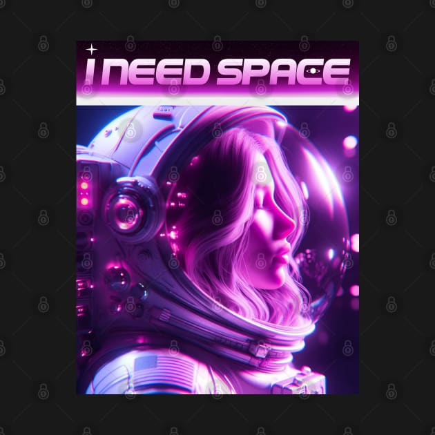 Astronaut Girl - I Need Space by GFXbyMillust