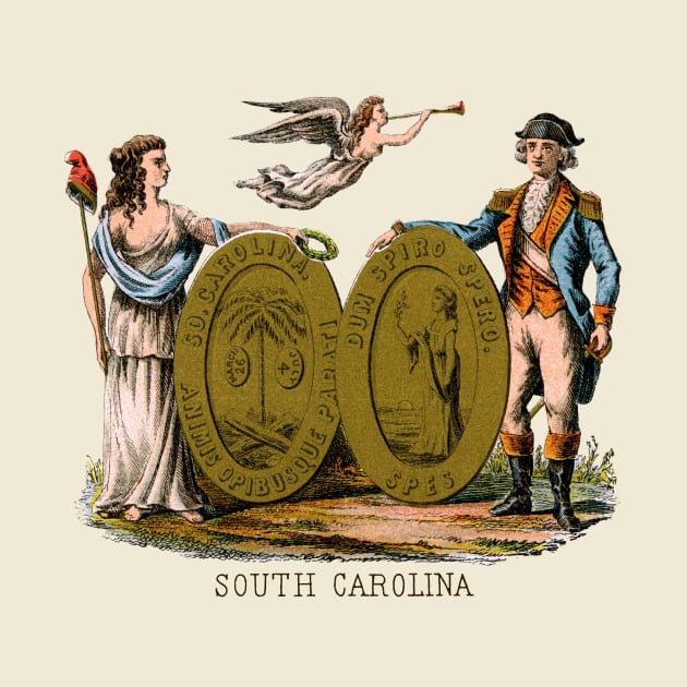 1876 South Carolina Coat of Arms by historicimage