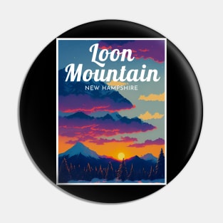 Loon Mountain New Hampshire United States ski Pin