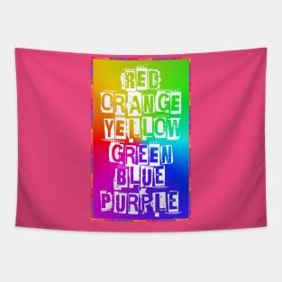 Pride Flag Colors & Meaning - Proudly Celebrate LGBT Diversity Rainbow Pride & Acceptance Apparel Tapestry