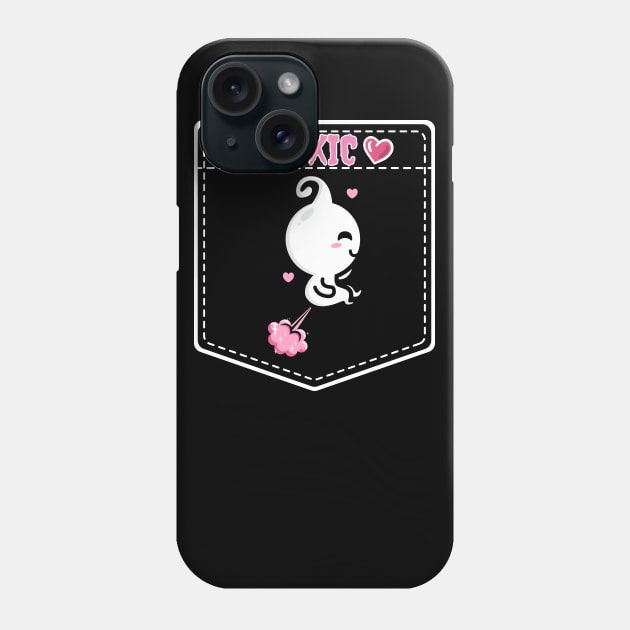 Toxic Farting Ghost Phone Case by Rockadeadly