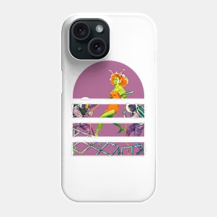 Alien Girl Green Retro Vintage Magic: Transforming Spaces with Fantasy, Sci-Fi, Art, and Comic Book Influences Phone Case