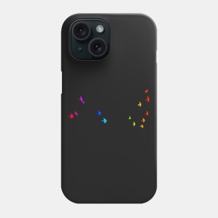 rainbow birds Phone Case