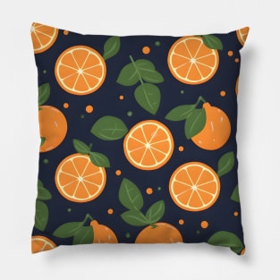 Midnight Orange Pillow