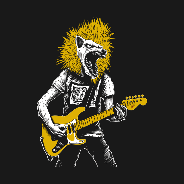 Vintage Chupacabra Punk Rocker Drawing - Rebellious Cryptid Art by Soulphur Media