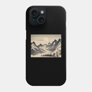 Mountain Trees Camp Vintage Since Established River Phone Case