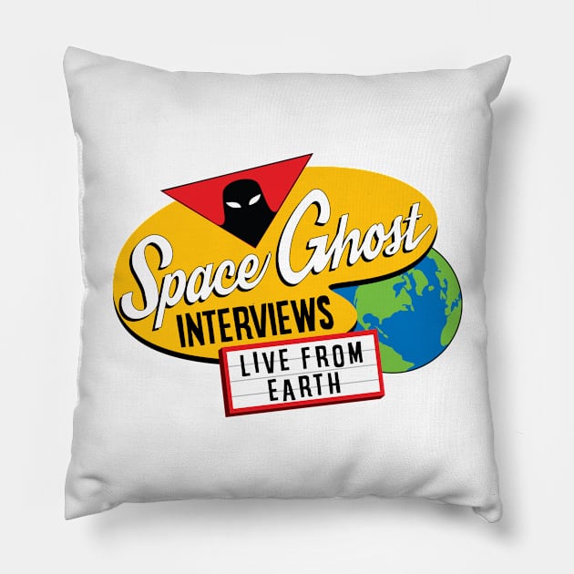 Interviews, Live From Earth! Pillow by The League of Enchantment