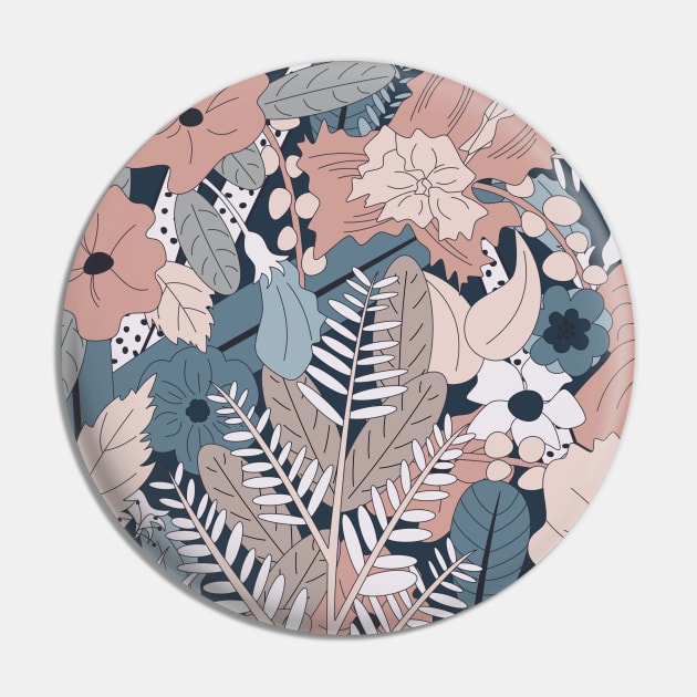 Tropical Florals (Frost) Pin by Cascade Patterns