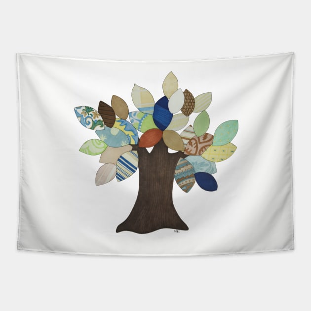 Silver Tree Tapestry by ErinBrieArt