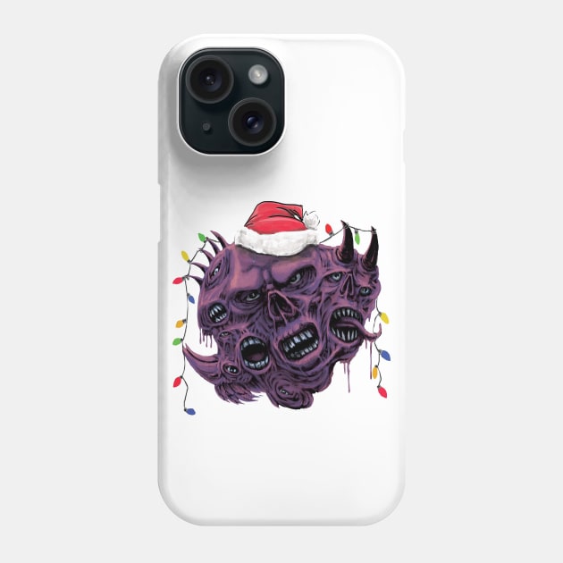 Zombie Mutant Morph Monster Christmas Edition Phone Case by Shawnsonart