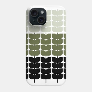 Abstract Geometric Repeat Leaf Pattern Phone Case