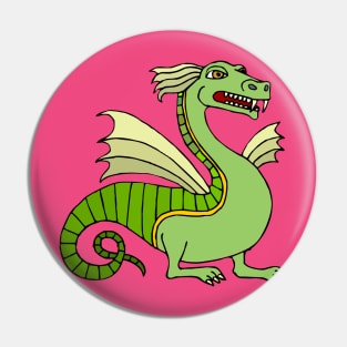 Green Chinese Dragon Pin