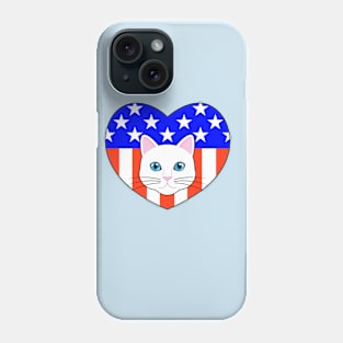 ALL AMERICAN CAT LOVER Phone Case