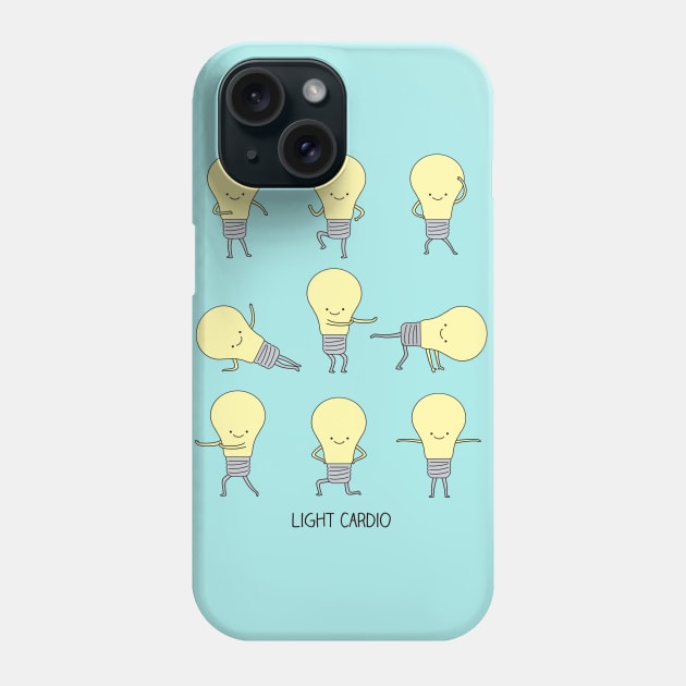 Light Cardio Phone Case by milkyprint