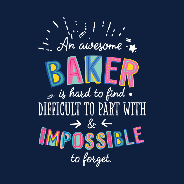 An awesome Baker Gift Idea - Impossible to Forget Quote by BetterManufaktur