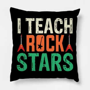 i teach rockstars music teacher back to school Pillow