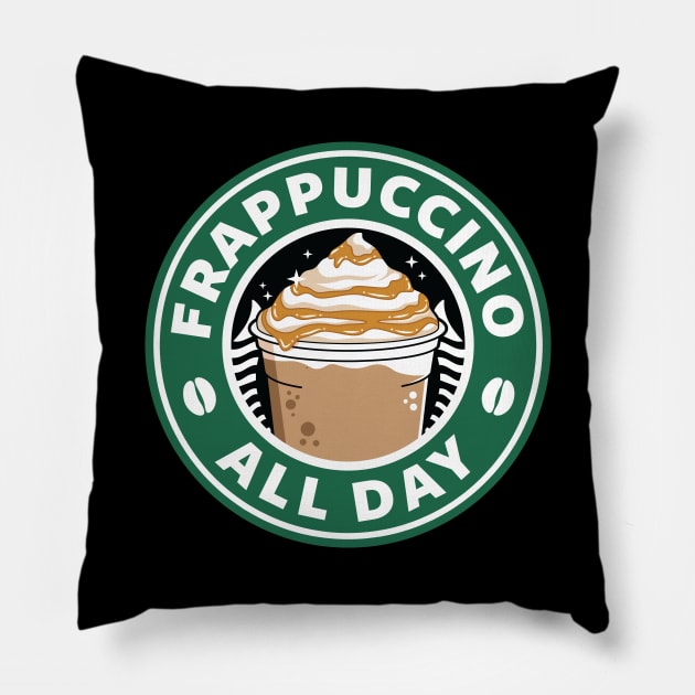 Frappuccino All Day Pillow by spacedowl