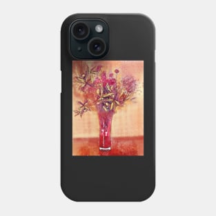 Red Vase in Winter Phone Case