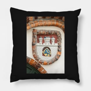 Coat of arms, city arms, Lüneburg, Lüneburg Heath, city, detail, old town Pillow