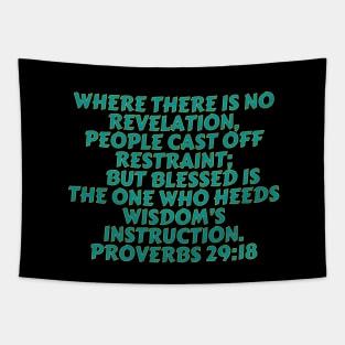 Bible Verse Proverbs 29:18 Tapestry