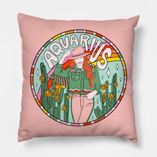 Aquarius Cowgirl Pillow