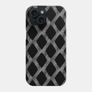 Grid Cube Geometric Dark Pattern Phone Case