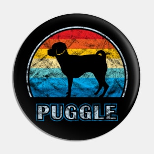 Puggle Vintage Design Dog Pin