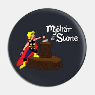 Mjolnir in the Stone (Classic Thor) Pin