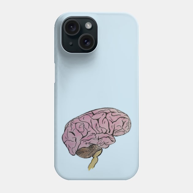 Just a brain Phone Case by Pisune