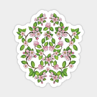 Pink Apple Blossoms Magnet