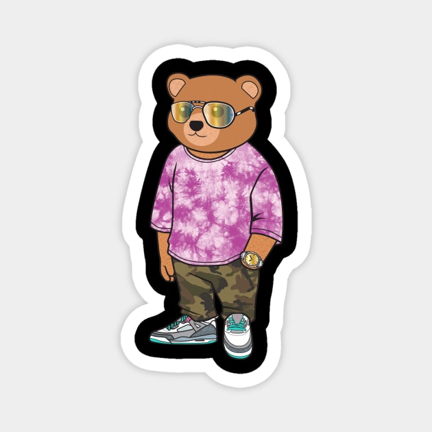 cool teddy bear tee Magnet by janvimar