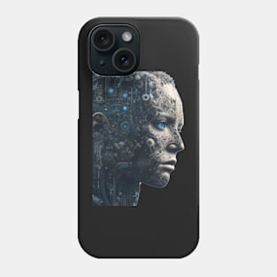 Half Human Half Robot I Your Worst Enemy T-Shirt Phone Case