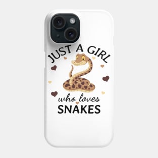 Just a Girl Who Loves snakes Gift Phone Case