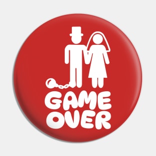 Funny Wedding Marriage Game Over Pin