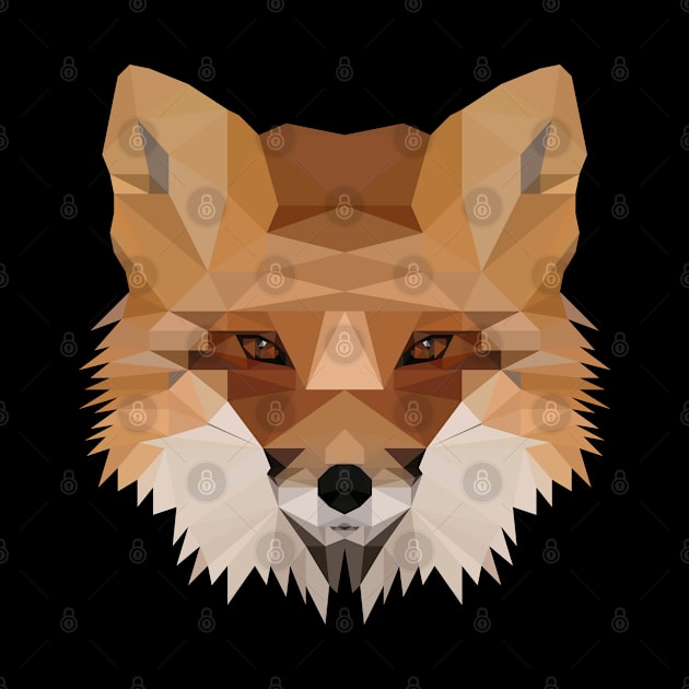 Fox Polygon - Red Fox - Nature Animal by Tesign2020