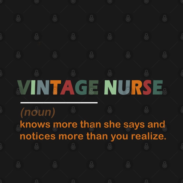 Vintage nurse noun Gift by salah_698