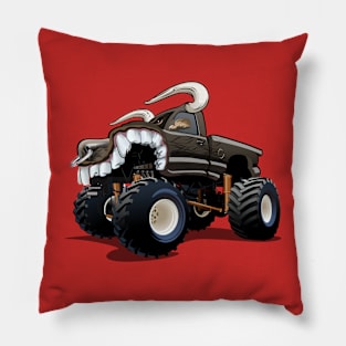 Cartoon monster truck Pillow