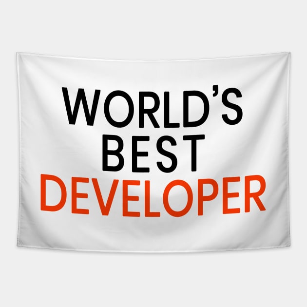 World's Best Developer Tapestry by mounteencom