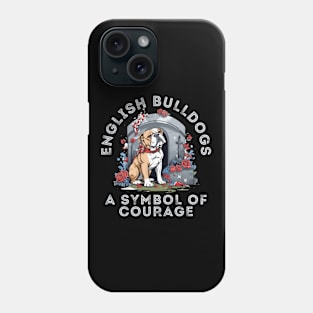 English Bulldogs A Symbol Of Courage Phone Case